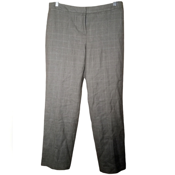 Pendleton Women's 100% Virgin Wool Glenn Plaid Dress Slacks Trousers Size 14 - Picture 1 of 8